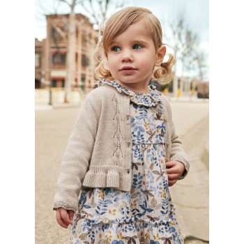 Cardigan vison pailleté bébé - MAYORAL | Boutique Jojo&Co