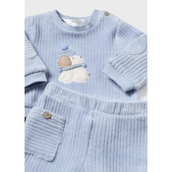 Ensemble velours ciel bébé garçon - MAYORAL | Boutique Jojo&Co