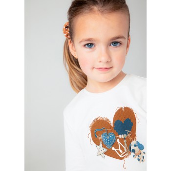 Tee-shirt fille - MAYORAL | Jojo&Co : Vêtements enfants - Antibes