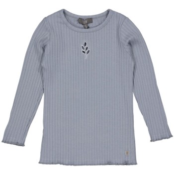 Tee shirt gris ajouré - LEVV | Jojo&Co : Vêtements enfants - Antibes