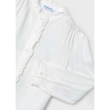 Blouse écrue fille - MAYORAL |  Jojo&Co : Vêtements enfants - Antibes