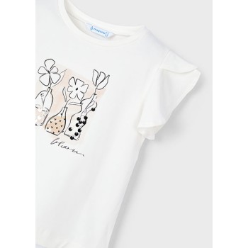 Tee shirt soliflores - MAYORAL | Jojo&Co : Vêtements enfants - Antibes