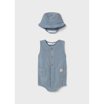 Ensemble barboteuse chapeau boy - MAYORAL | Boutique Jojo&Co