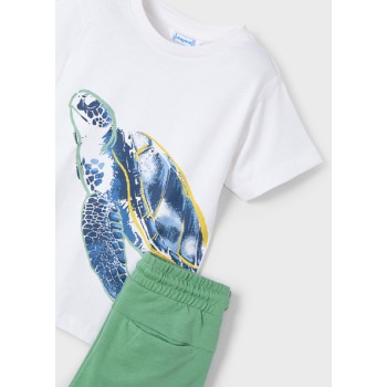 Tee shirt et bermuda tortue - MAYORAL | Jojo&Co : Vêtements enfants - Antibes