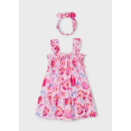 Robe poissons roses - MAYORAL | Jojo&Co : Vêtements enfants - Antibes