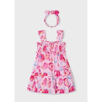 Robe poissons roses - MAYORAL | Jojo&Co : Vêtements enfants - Antibes