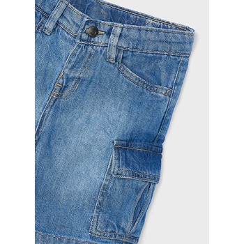 Bermuda cargo denim garçon - MAYORAL | Boutique Jojo&Co